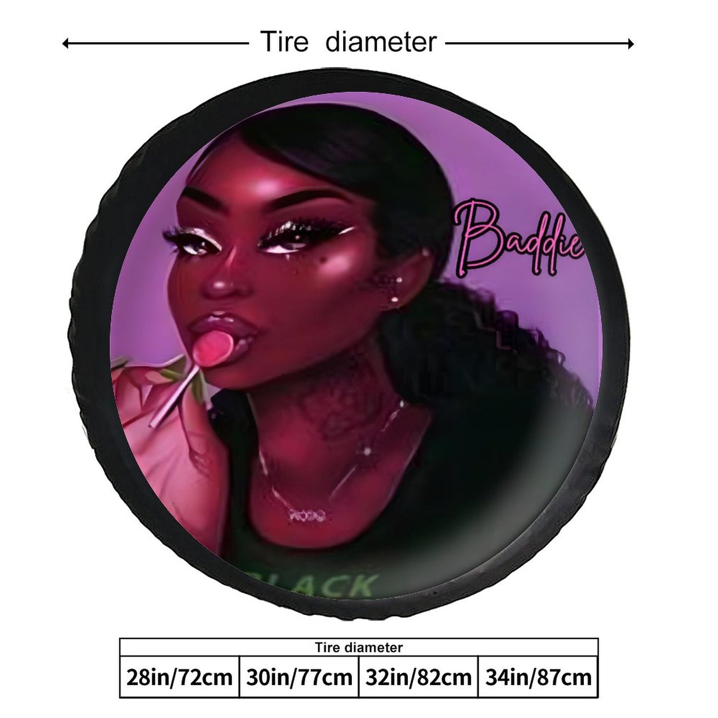 Leather Tire Cover(One-sided Printing)