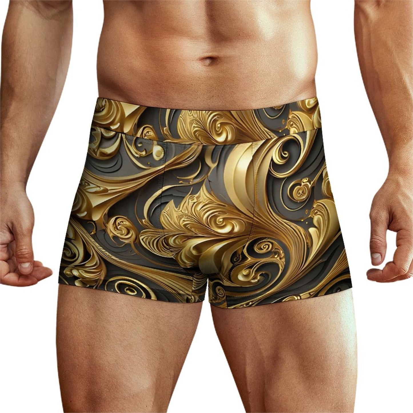 Milk Fiber Customized Boxer Shorts for Men(All-Over Printing)