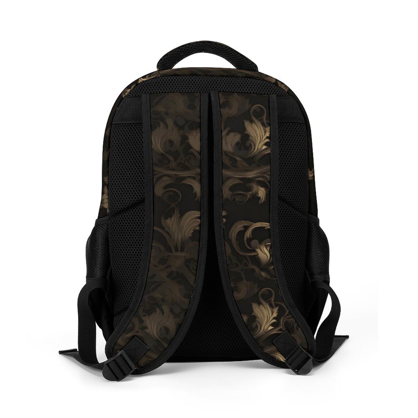 BLACK & GOLD ACCENT Multi-Pocket Back Pack