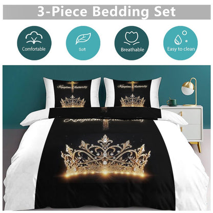 3-Piece Bedding Set-102"x90"/ 259x229cm (Dual-sided Printing)