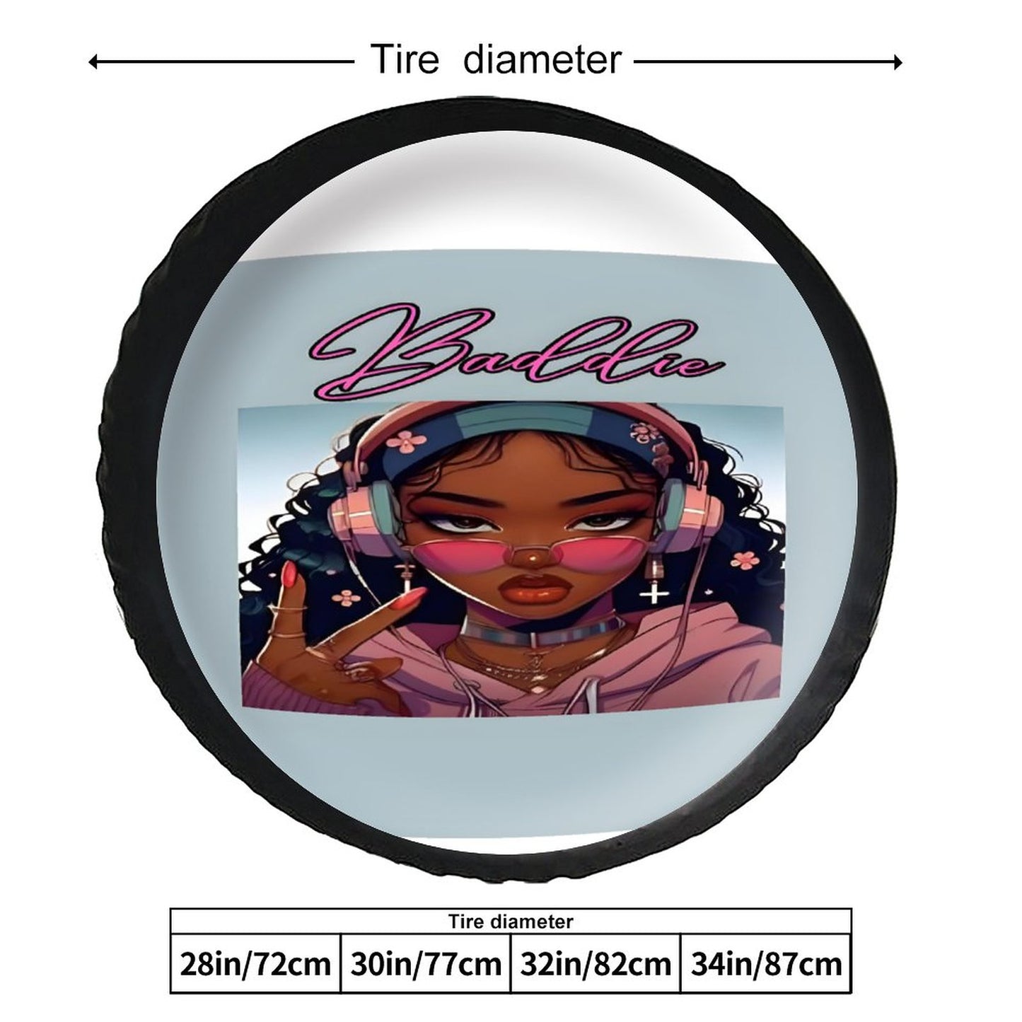 Leather Tire Cover(One-sided Printing)