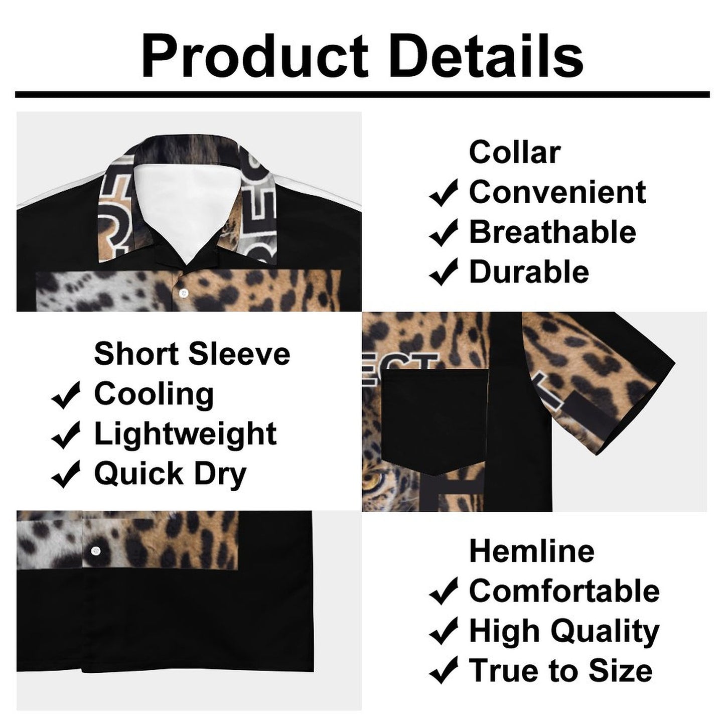 Men's Short SleeveT-Shirts with Pocket and All-Over printing Design NS