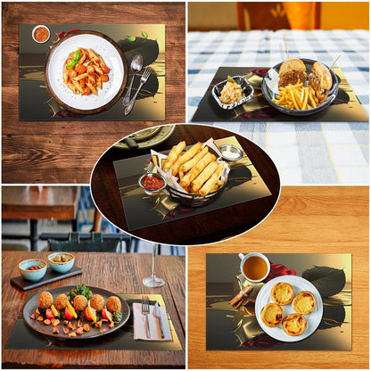 ROSE IN GOLD PVC Placemats