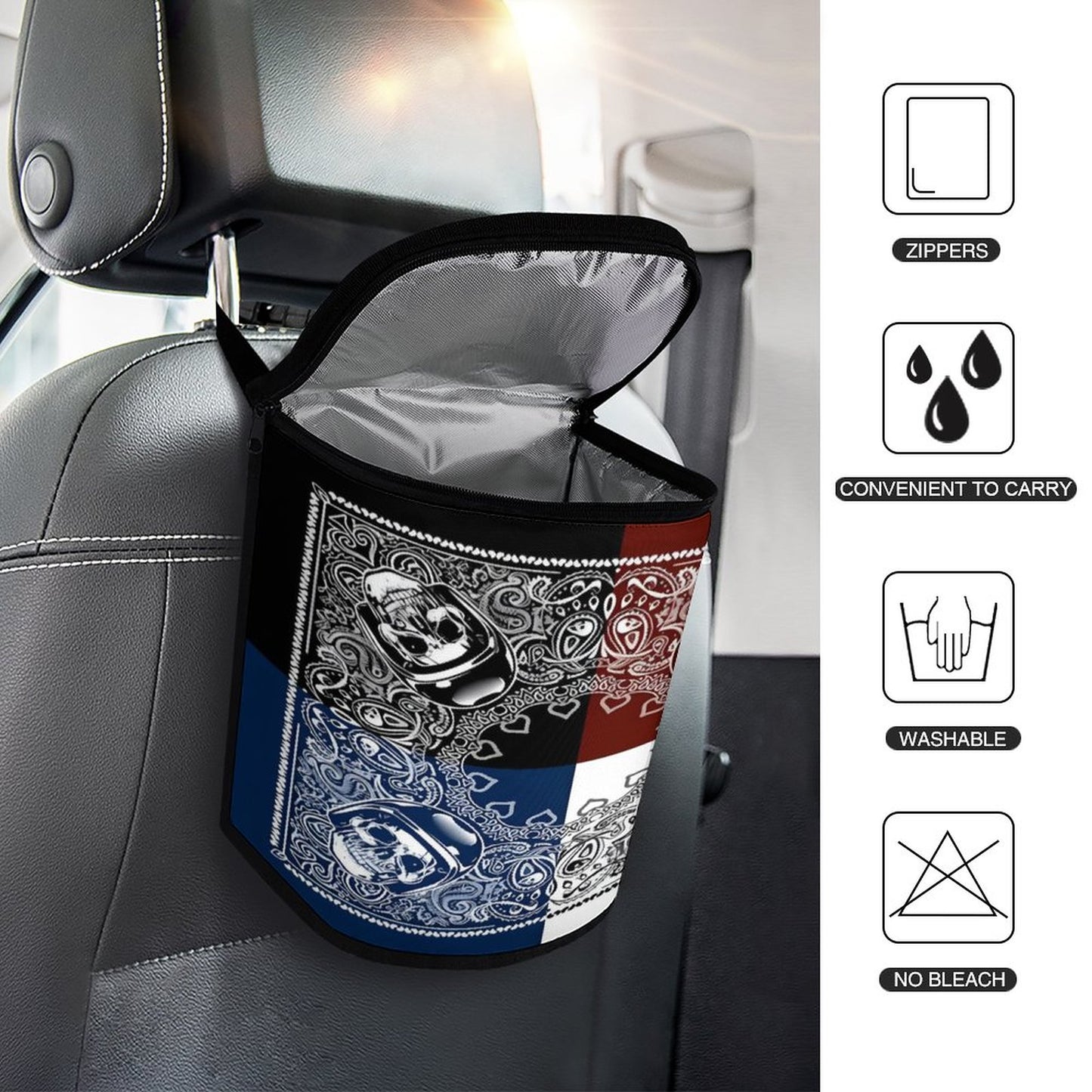 Collapsible Car Trash Bin