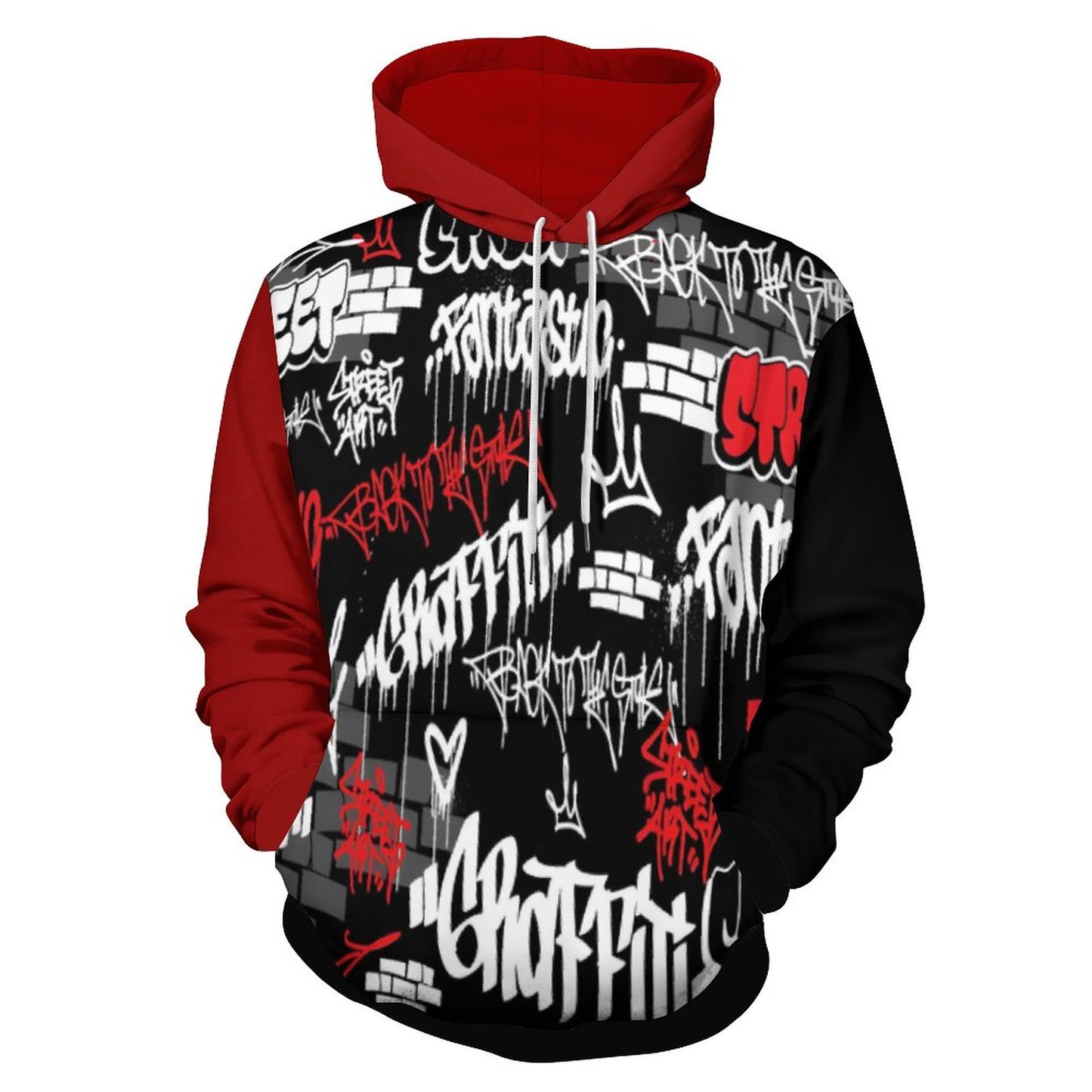 230gsm Men's Cool Hoodie with Double-layer Cap (All-Over Printing)