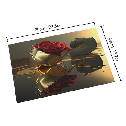 Crystal Velvet Bedroom Floor Mat
