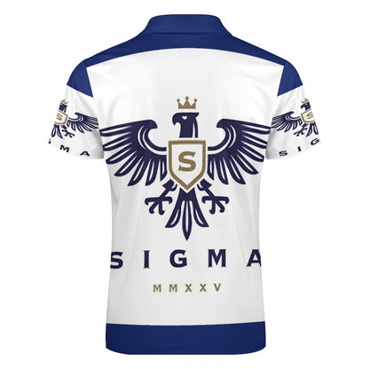 Men's Short Sleeve POLO Shirt with Zipper B470 (All-Over Printing)