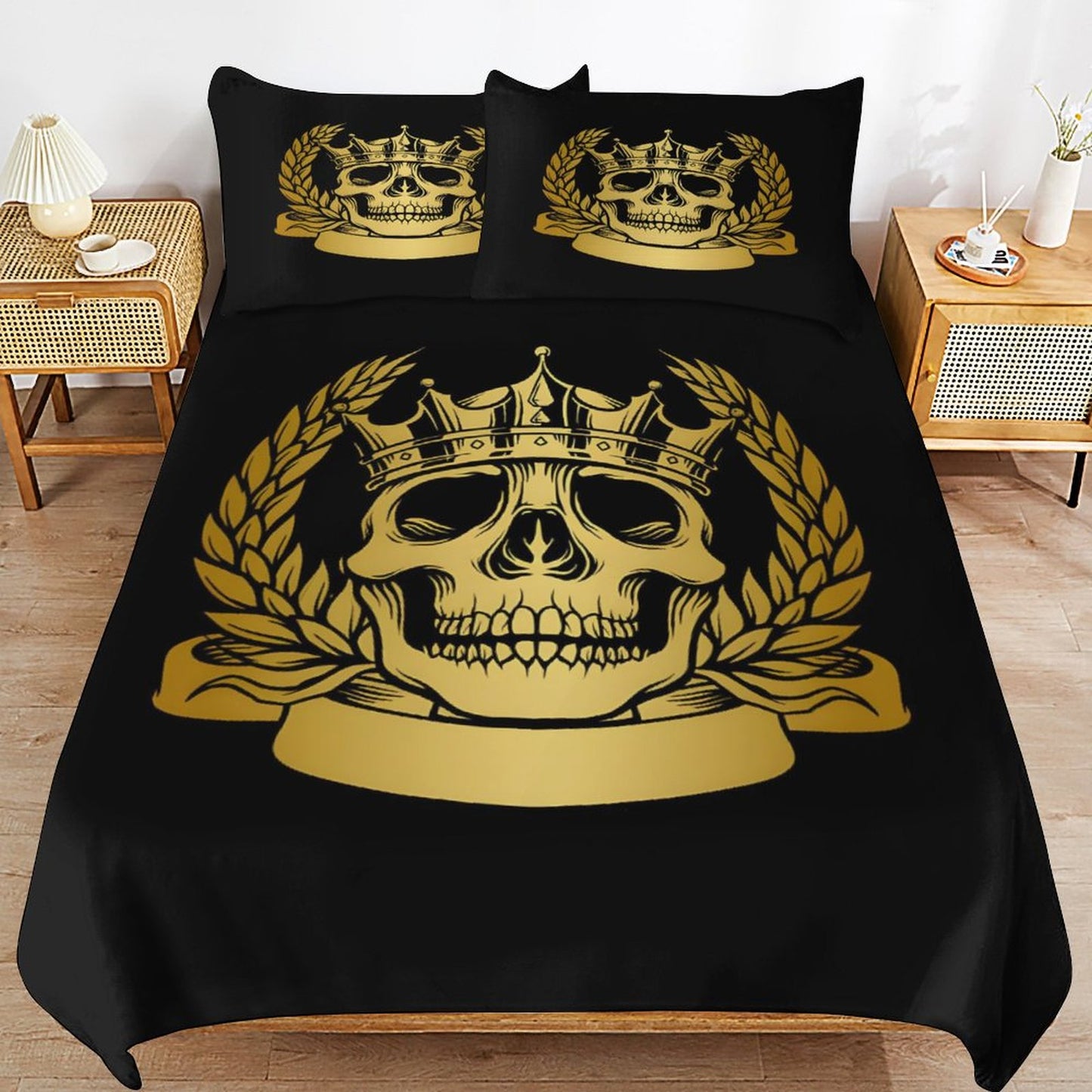 3-Piece Bedding Set-90"x90"/ 229x229cm (Dual-sided Printing)