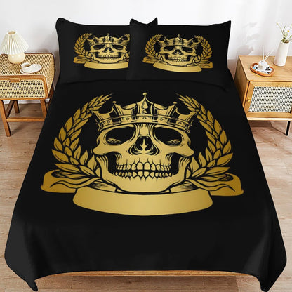 3-Piece Bedding Set-90"x90"/ 229x229cm (Dual-sided Printing)
