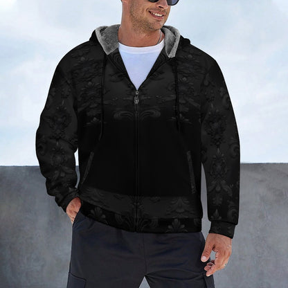 230gsm Full Zip up Hoodie with Plush Lining WZIP (All-Over Printing)