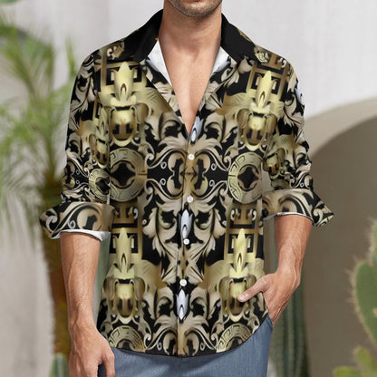 Men's Long Sleeve Shirt with Pocket LS (All-Over Printing)