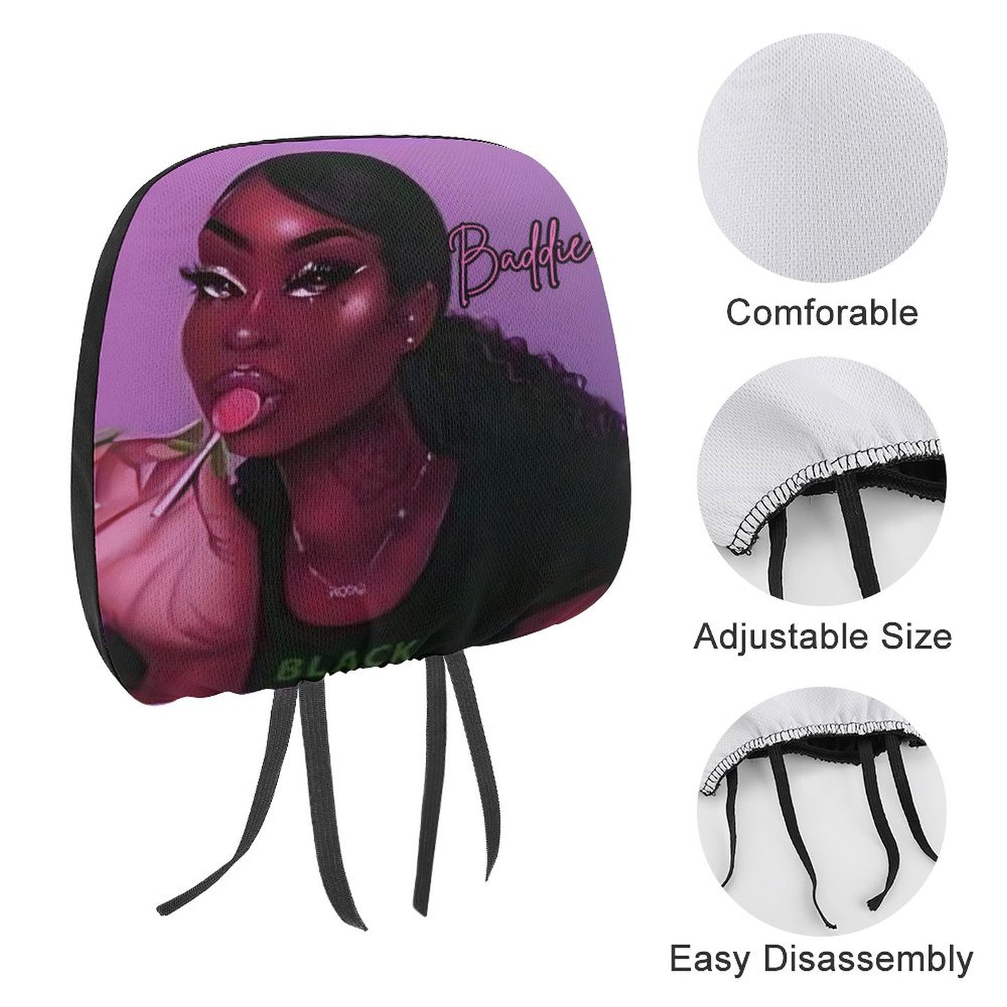 Custom Car Headrest Covers