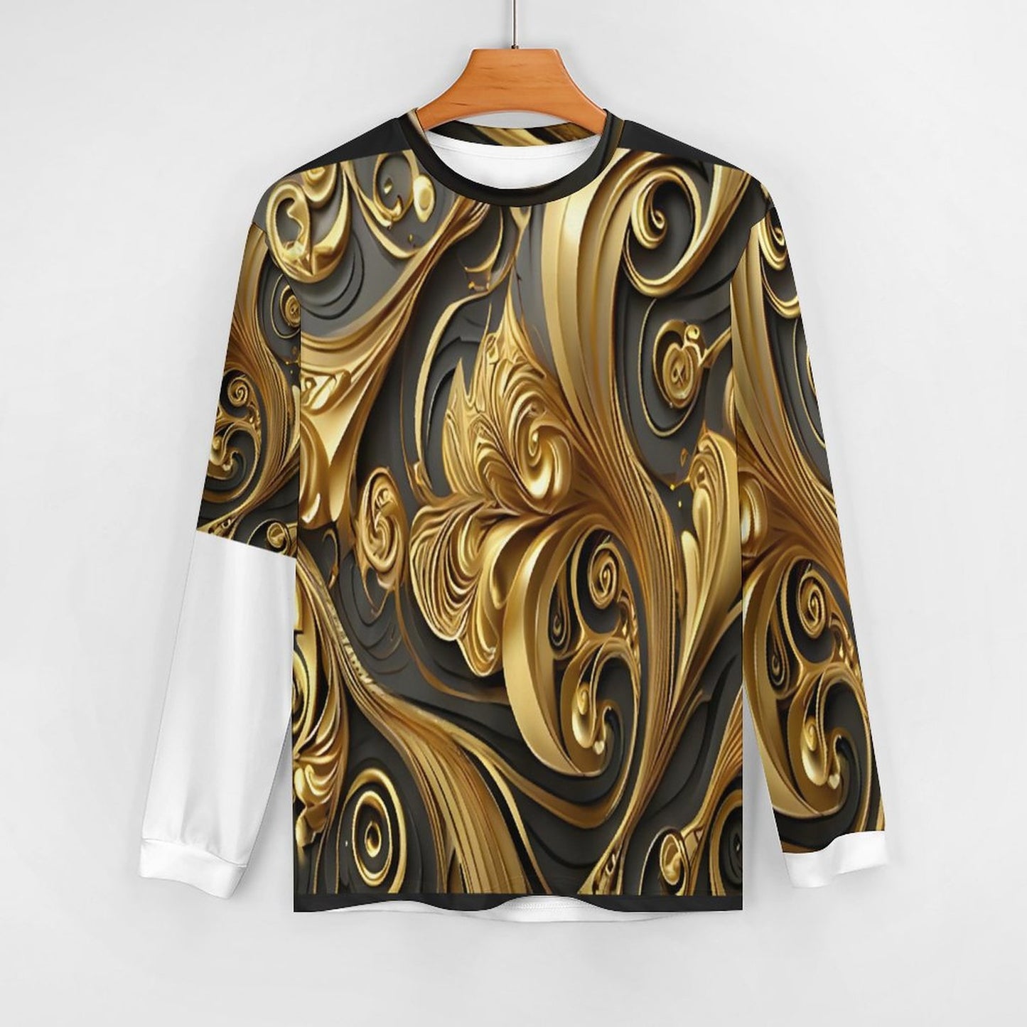 Men's Workout Top Long Sleeve DS017 (All-Over Printing)