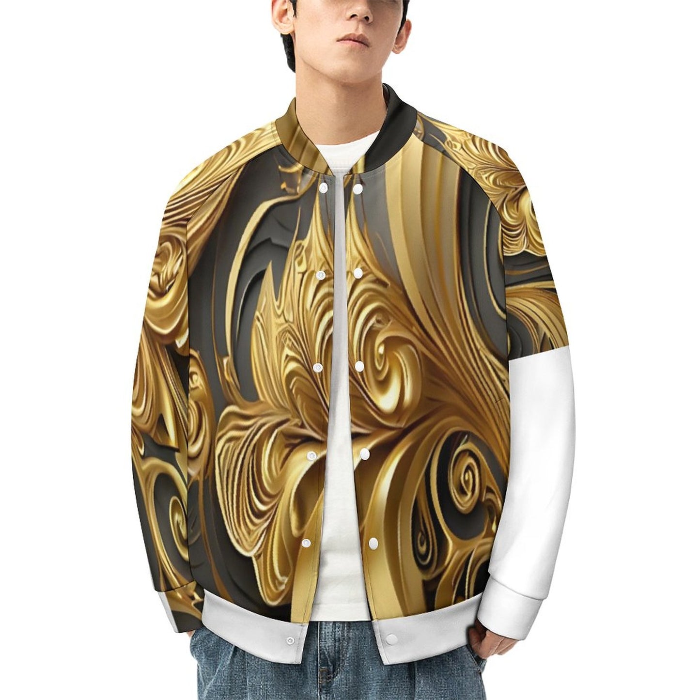 Men's Baseball Jacket (All-Over Printing)