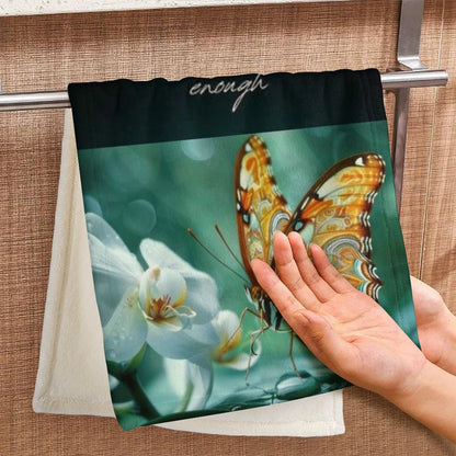 Coral Velvet Towel-YOU ARE ENOUGH