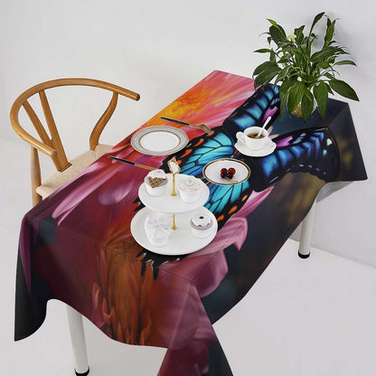 BLUE BUTTERFLY Rectangle Tablecloth
