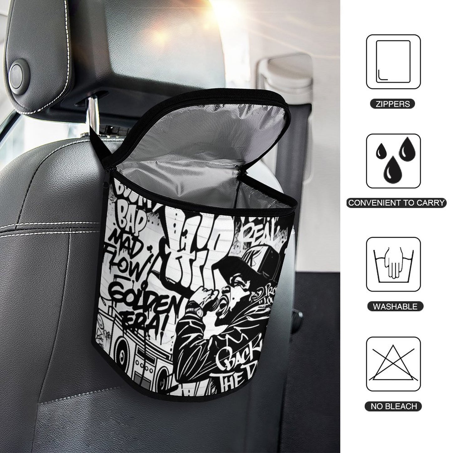 Collapsible Car Trash Bin