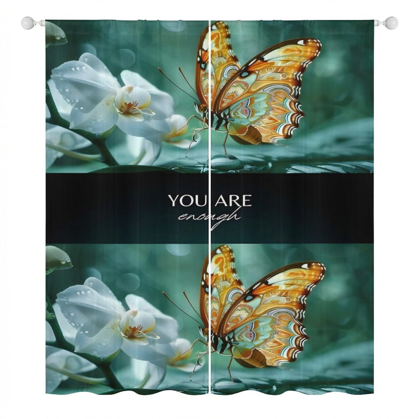 Sheer Curtain-YOU ARE ENOUGH