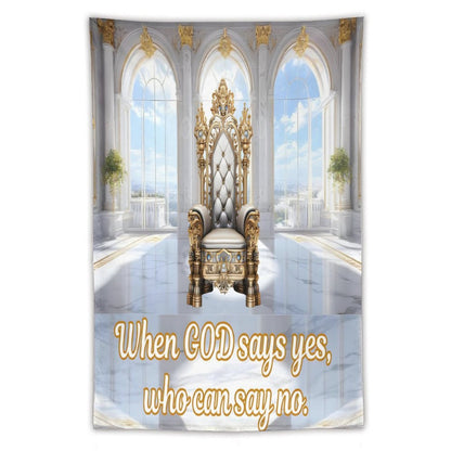 Wall Art with Vertical Tapestry