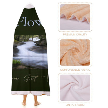 Wrap Hooded Blanket-40"x50"/ 100x130cm