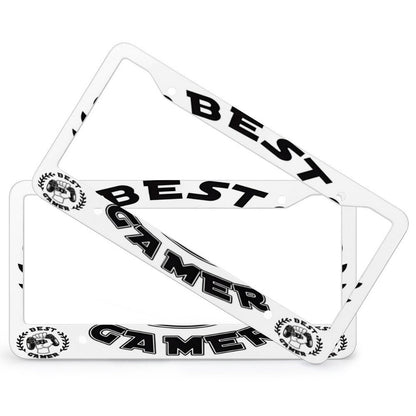 License Plate Frames with 4 Round Holes (1 Pair)