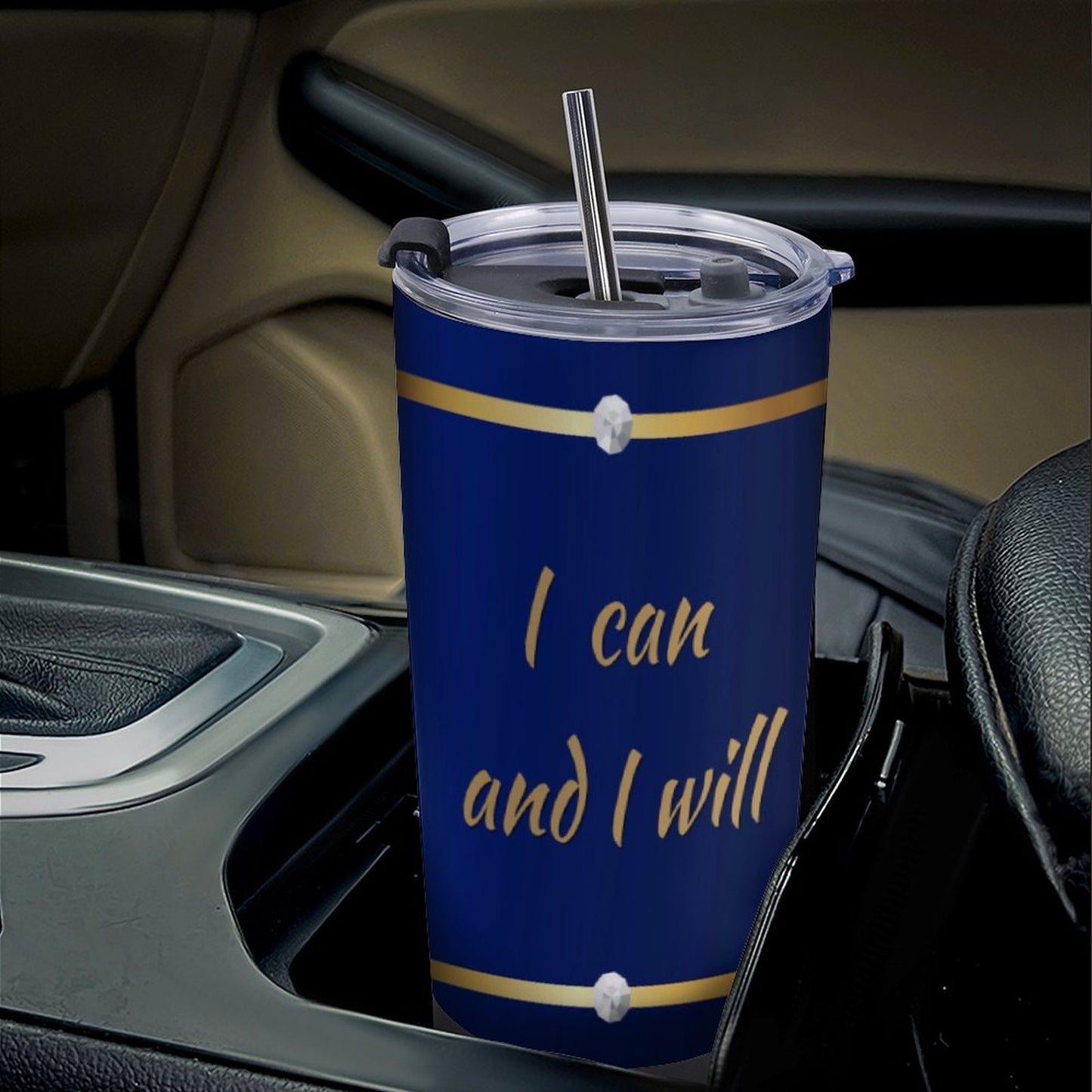 Car Travel Mug Set with Cleaning Kit (590ml/20oz)