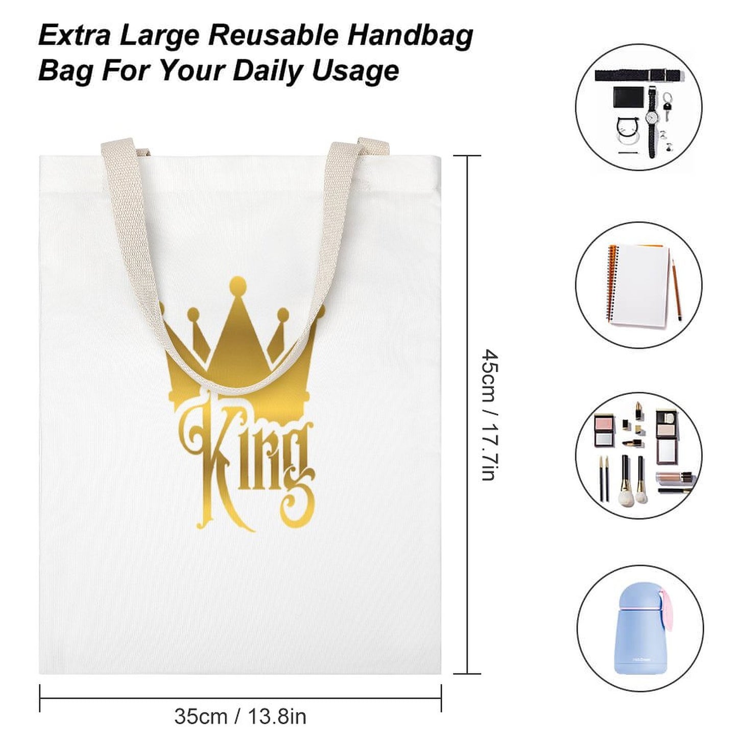 Tote Canvas Bag (Dual-sided Printing)