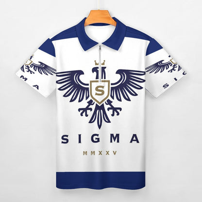 Men's Short Sleeve POLO Shirt with Zipper B470 (All-Over Printing)