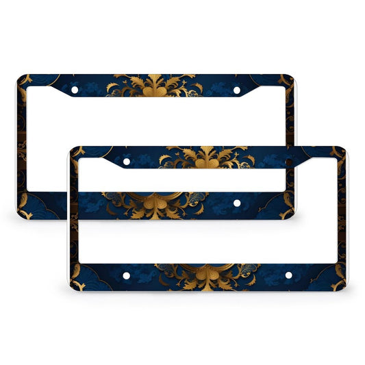 License Plate Frames with 4 Round Holes (1 Pair)