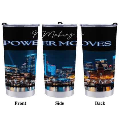 MAKING POWER MOVES Car Travel Mug Set with Cleaning Kit