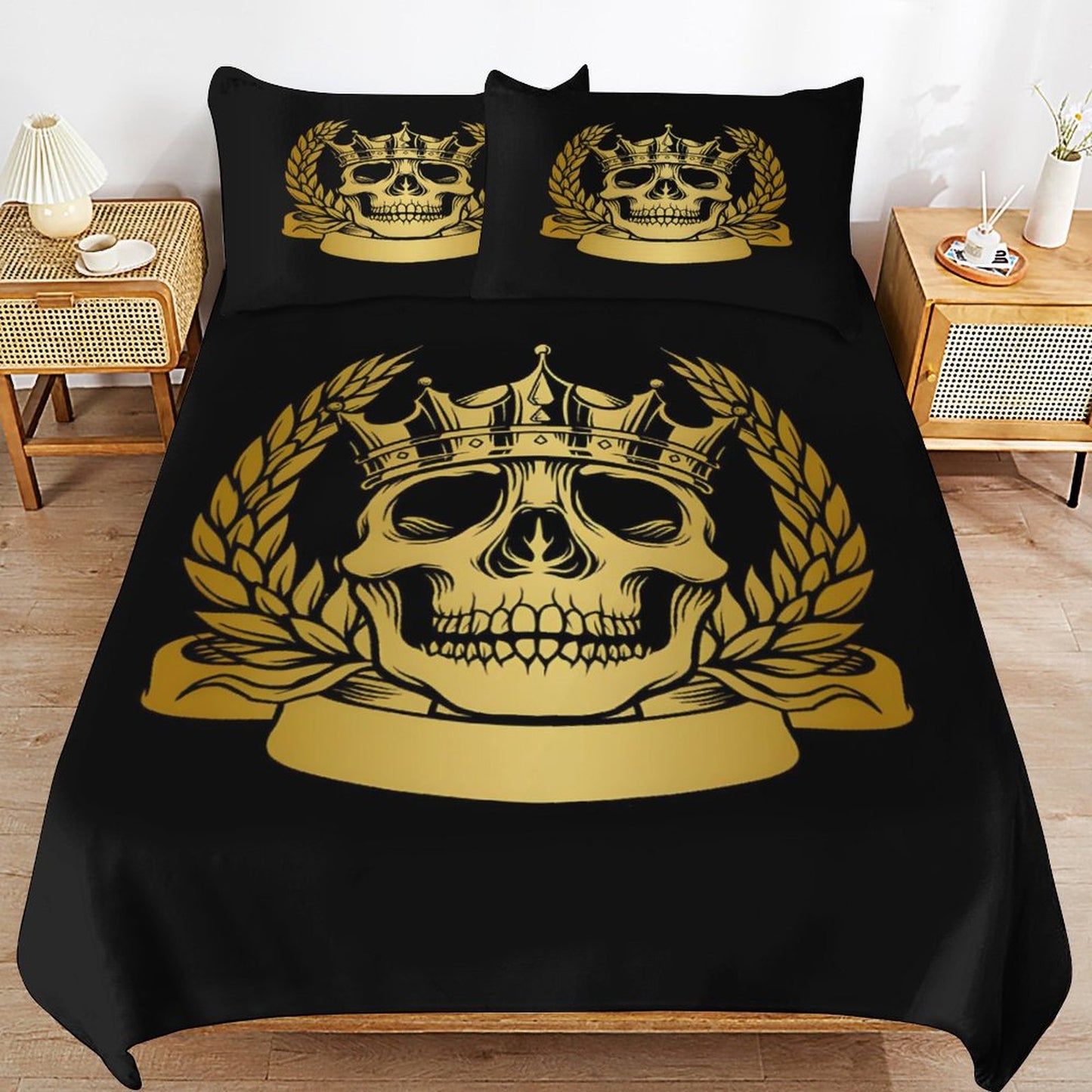 3-Piece Bedding Set-102"x90"/ 259x229cm (Dual-sided Printing)