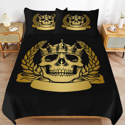3-Piece Bedding Set-102"x90"/ 259x229cm (Dual-sided Printing)