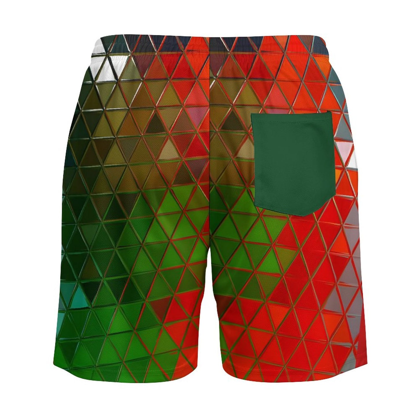 GLASS PRISM Men's Hawaiian shorts with 4 Pockets-SMALL-3XL