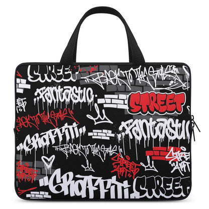B/R/W GRAFFITI Custom Laptop Case