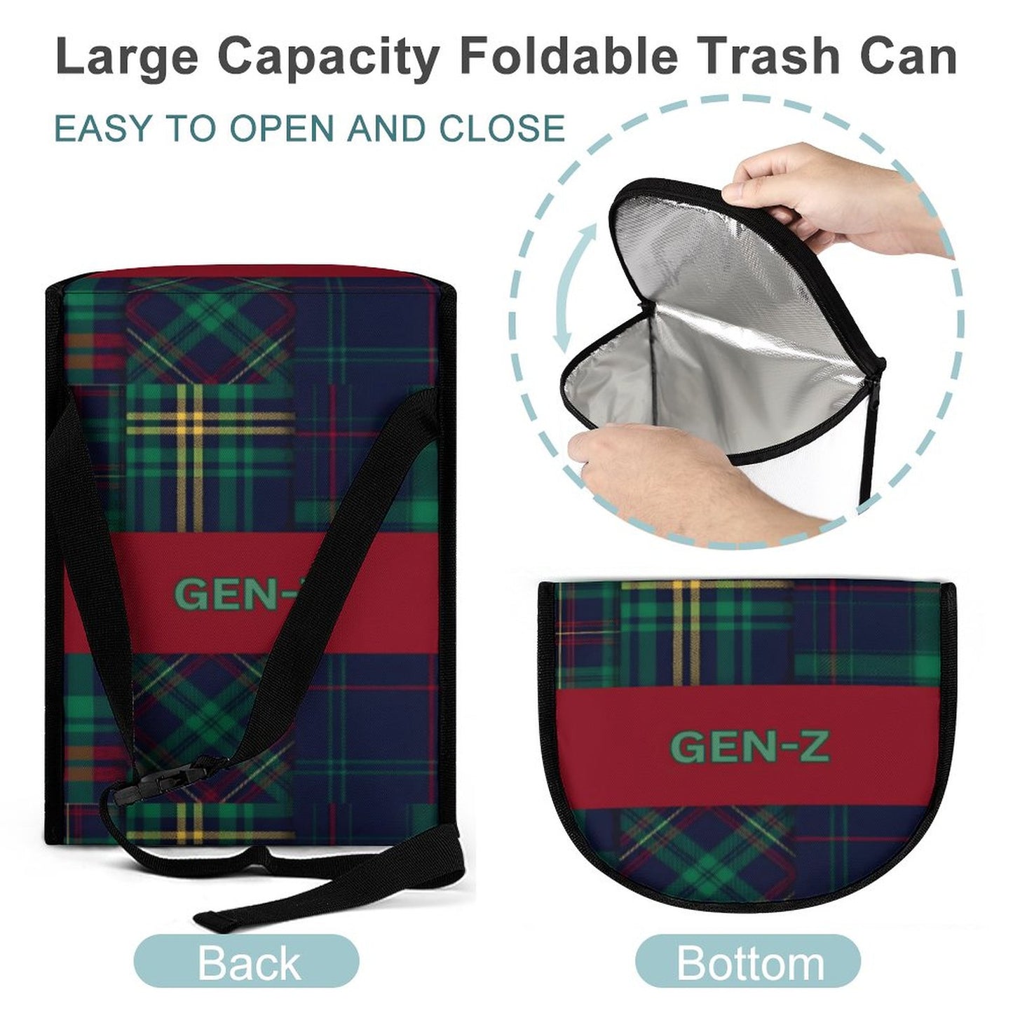 Collapsible Car Trash Bin