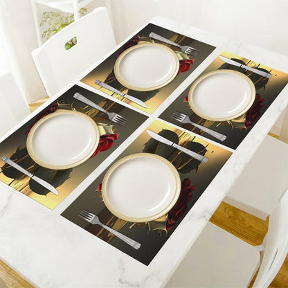 ROSE IN GOLD PVC Placemats