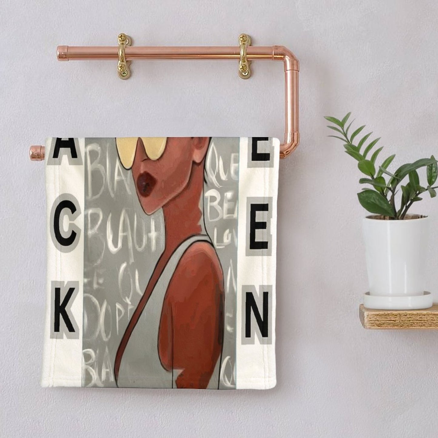 Coral Velvet Towel