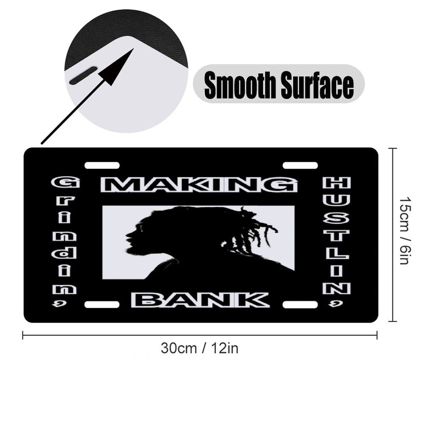 Car License Plate-11.8”x5.9”