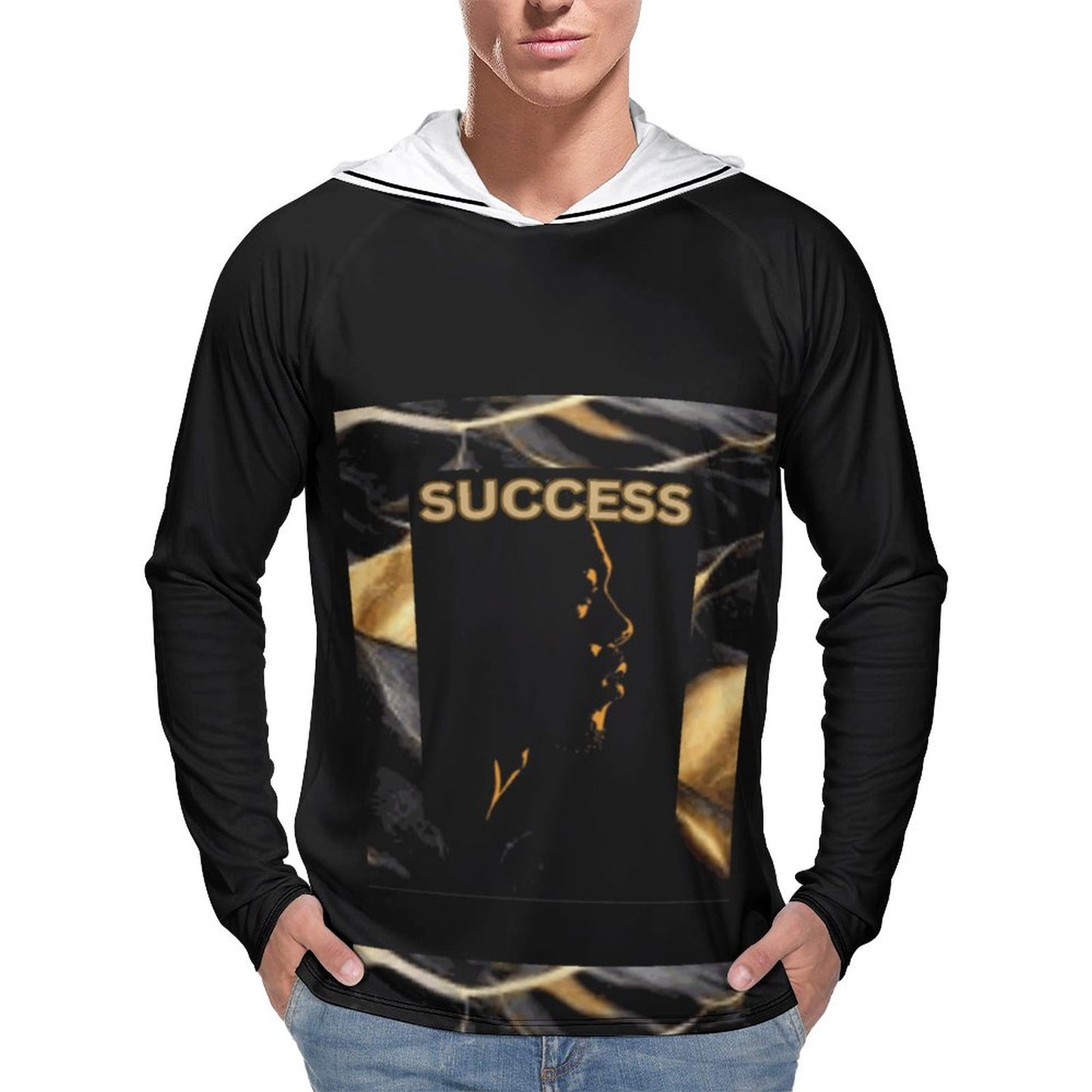 Men's Long Sleeve Hoodie NZ145 (All-Over Printing)