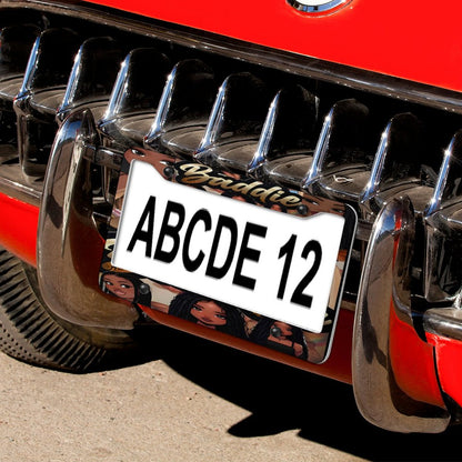 License Plate Frames with 4 Round Holes (1 Pair)