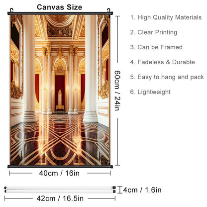 Canvas Hanging Poster with Scrolls-16"x24"/ 40x60cm