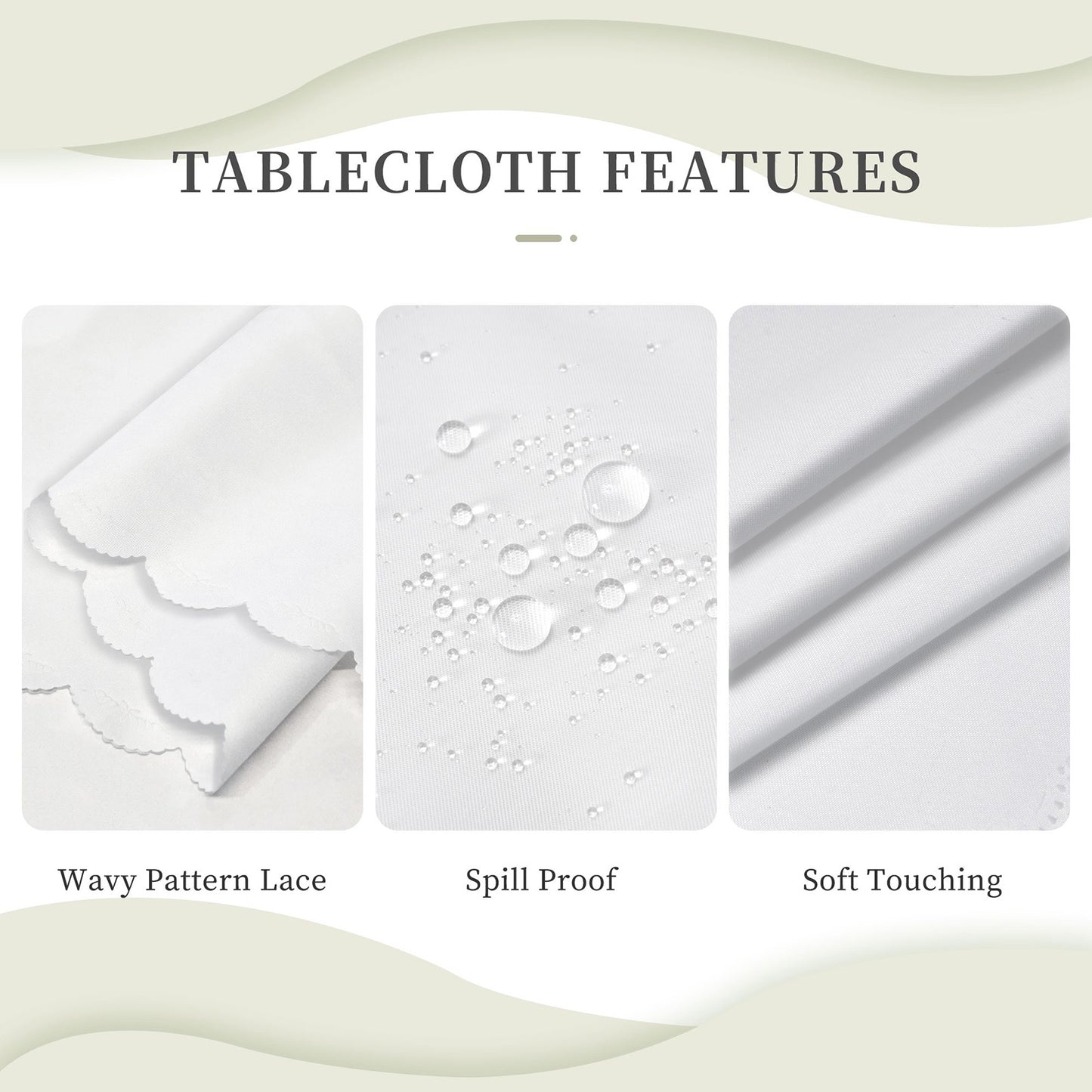 Kitchen Rectangular Tablecloth(One-sided Printing)