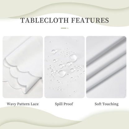 Kitchen Rectangular Tablecloth(One-sided Printing)