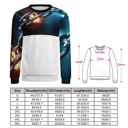 250gsm Round Neck Men's Sweatshirt 4T35 (All-Over Printing)
