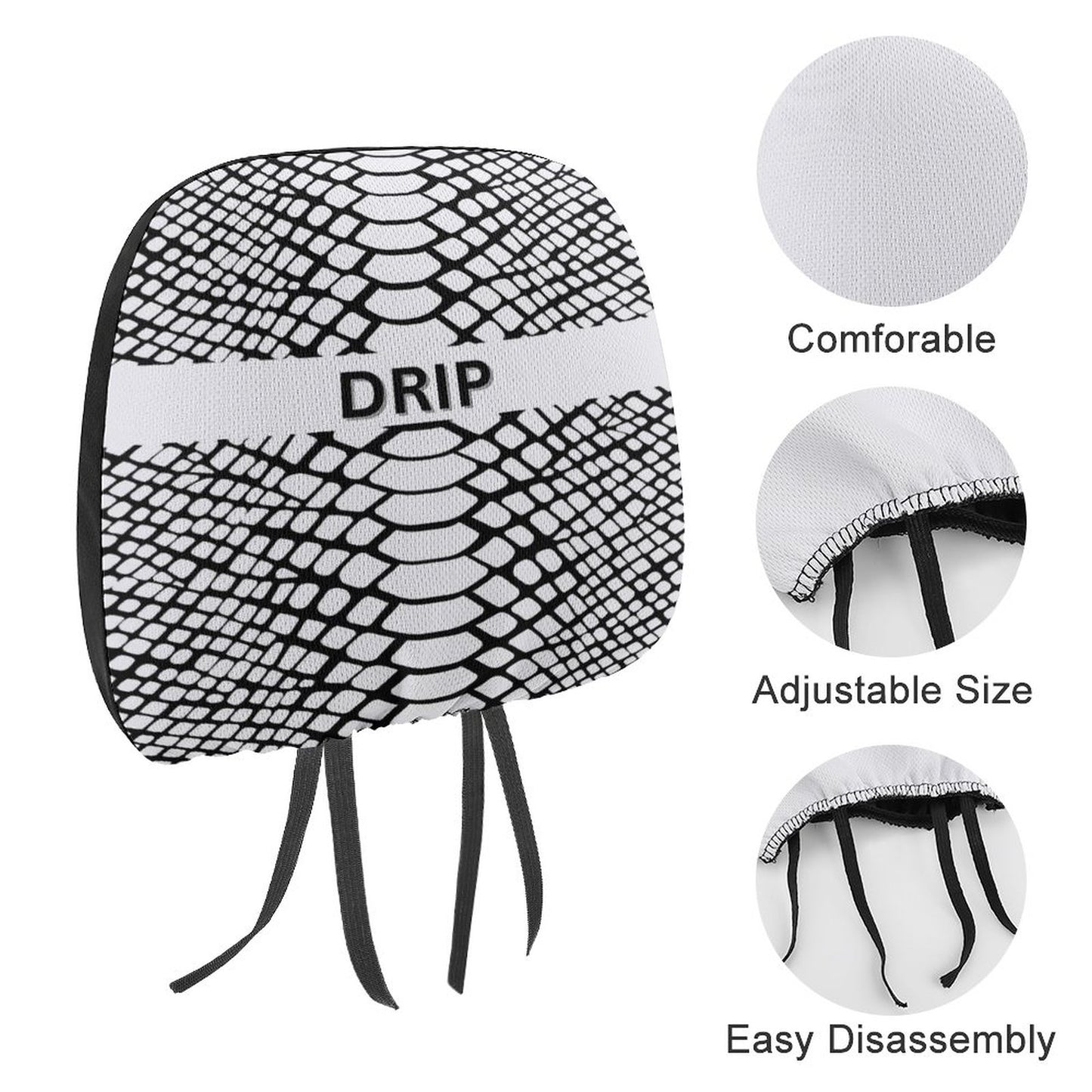 Custom Car Headrest Covers