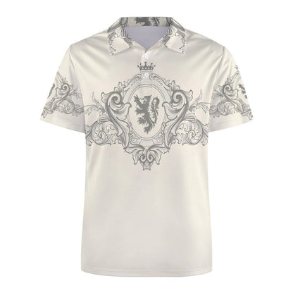 Custom Polo Shirts with All-Over printing Design Straight B612