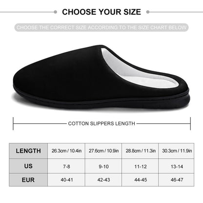 Personalized Men's Cotton Slippers (All-Over Printing)