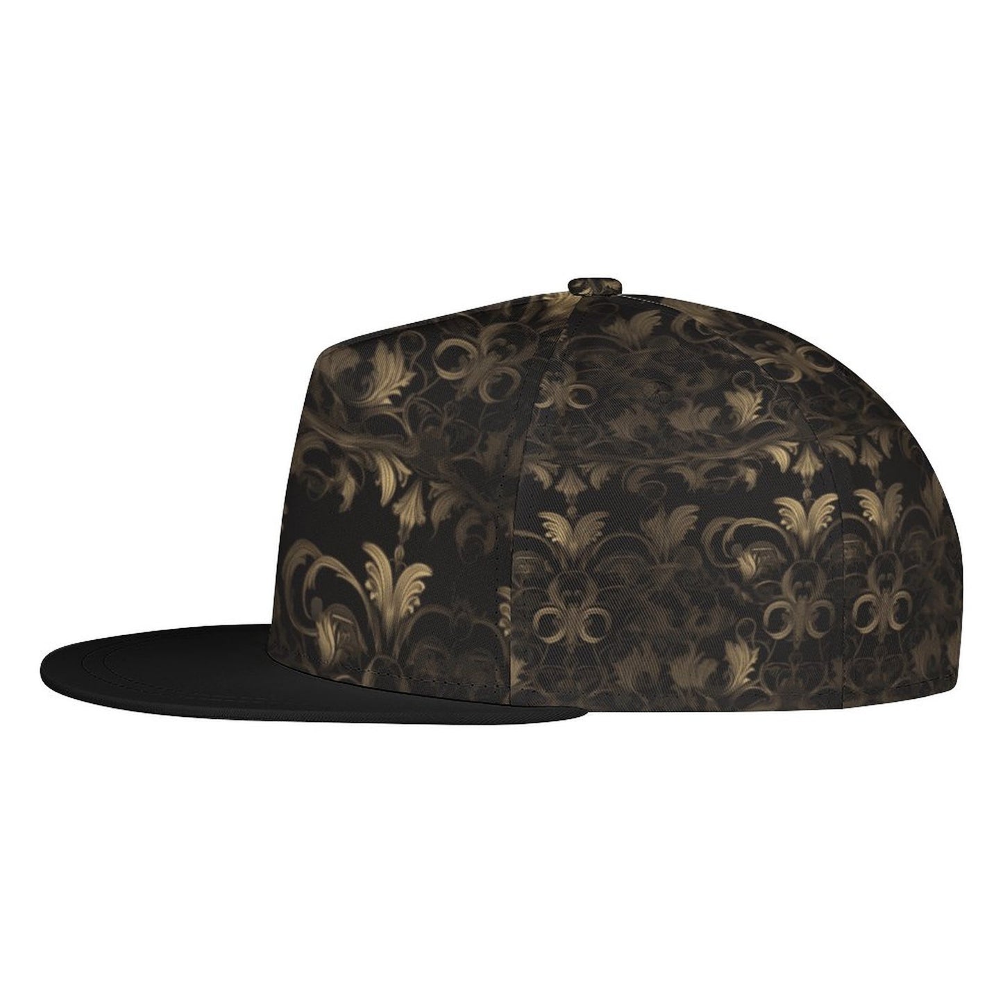 BLACK & GOLD ACCENT Unisex Snapback Cap