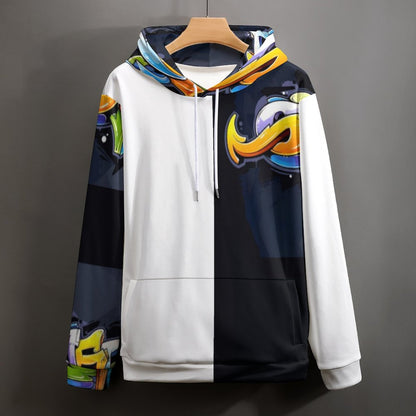 COLORFUL GRAFFITI Hoodie Double-layer Cap-SMALL-6XL
