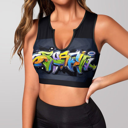 COLORFUL GRAFFITI Yoga Tank Top